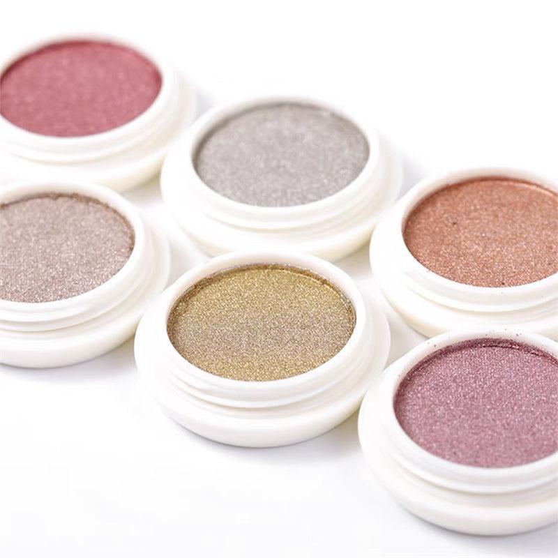 6 Colour Nail Mirror Effect Powder High Pigment Glitter Nail Art Dust Manicure A