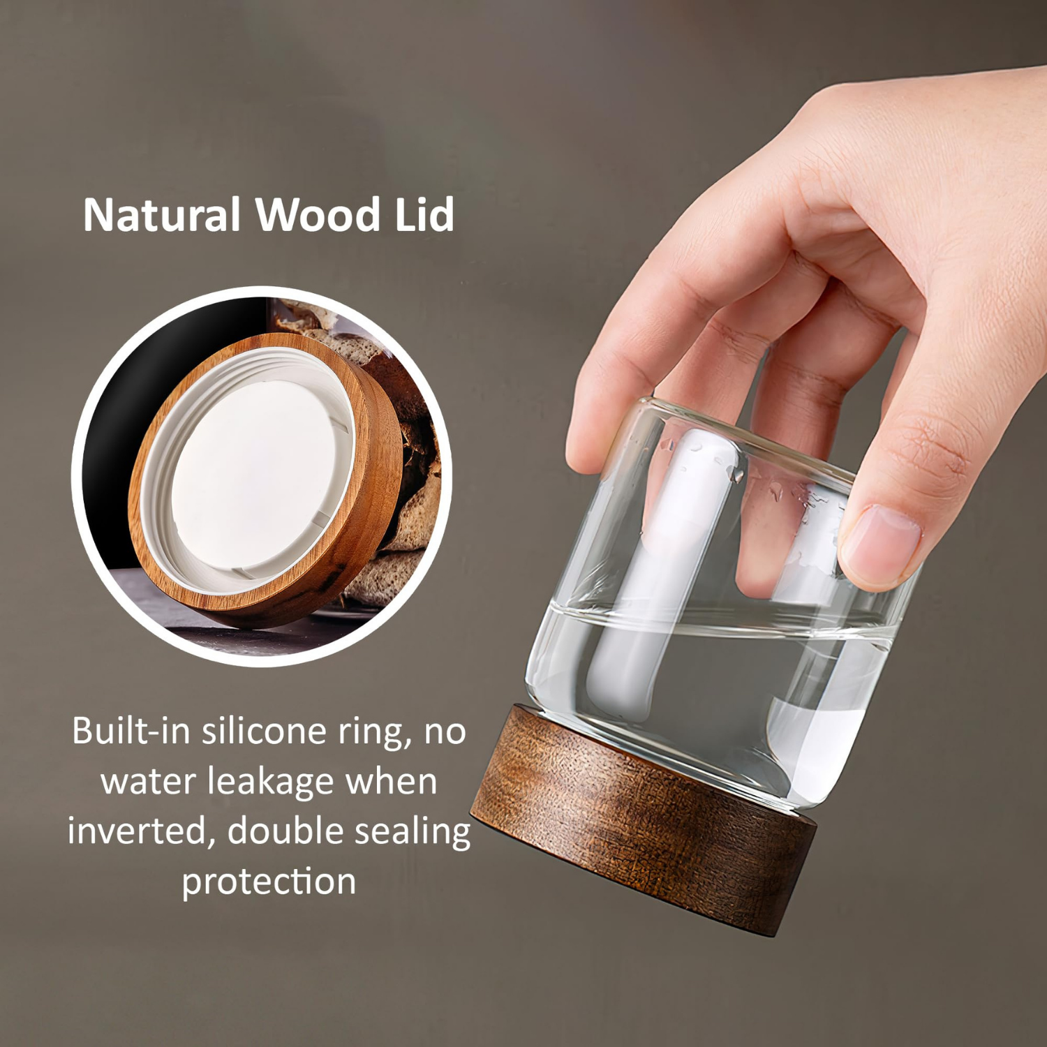 135ml Acacia Lid Glass Jar – Spice Pantry Storage